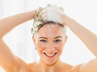 Washing hair